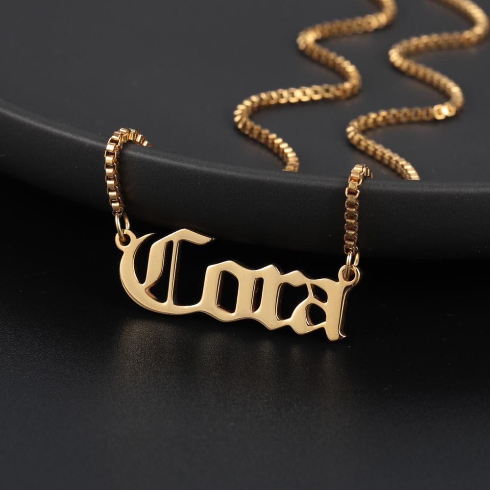 Box Chain Custom Name Necklace