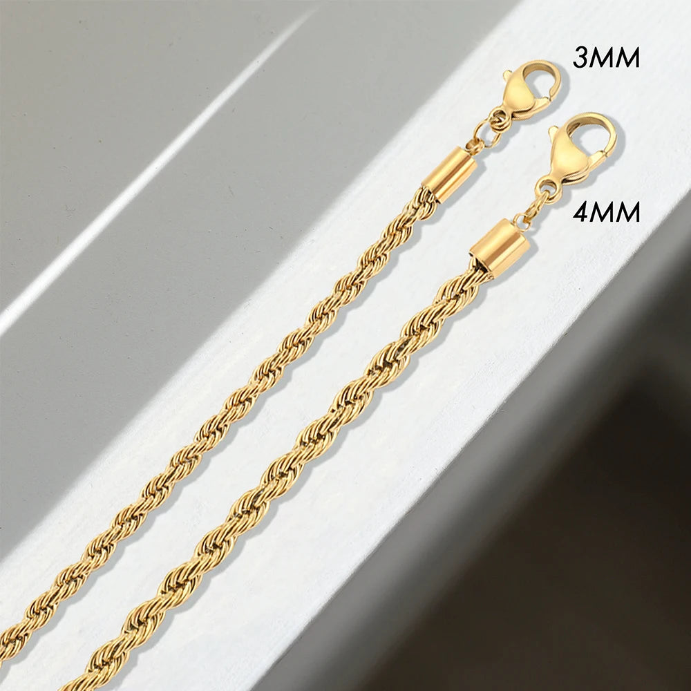 Twisted Chain Necklaces