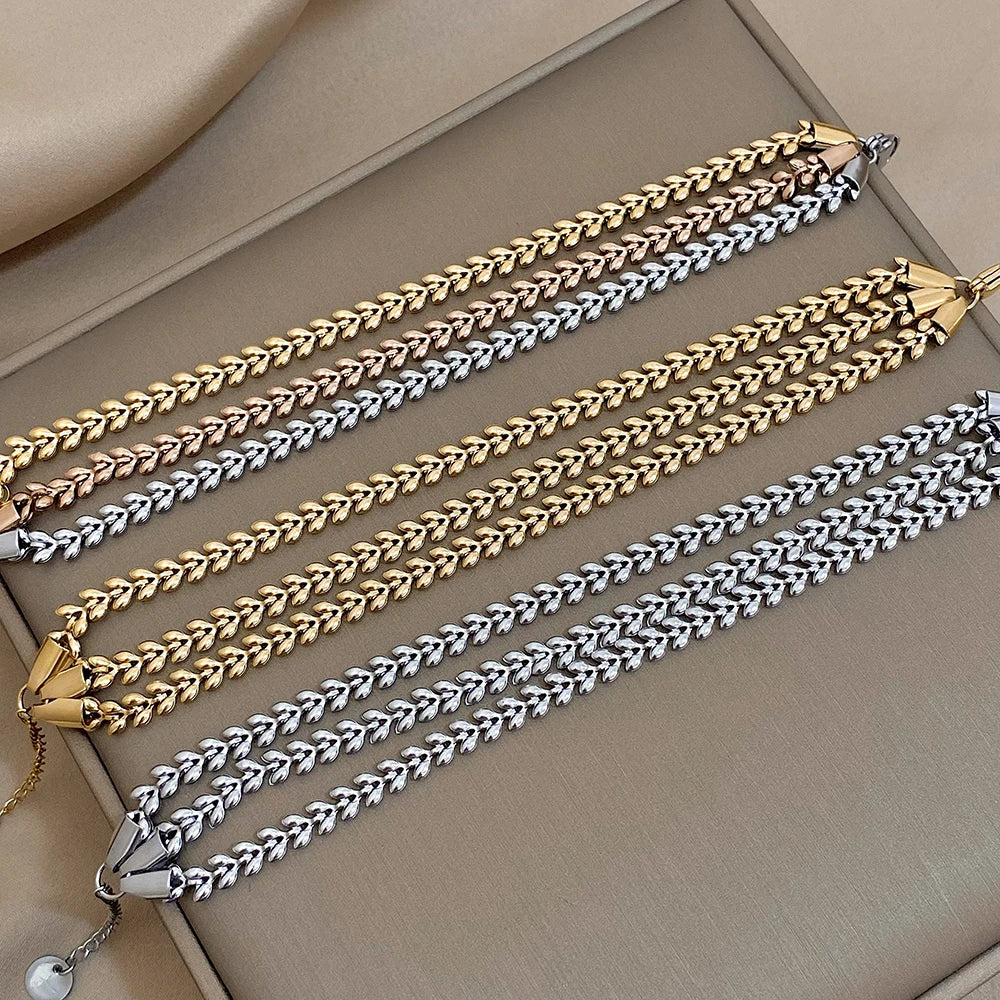 Multi-layer Chain Bracelets