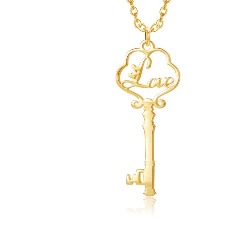 Custom Name Key Necklace